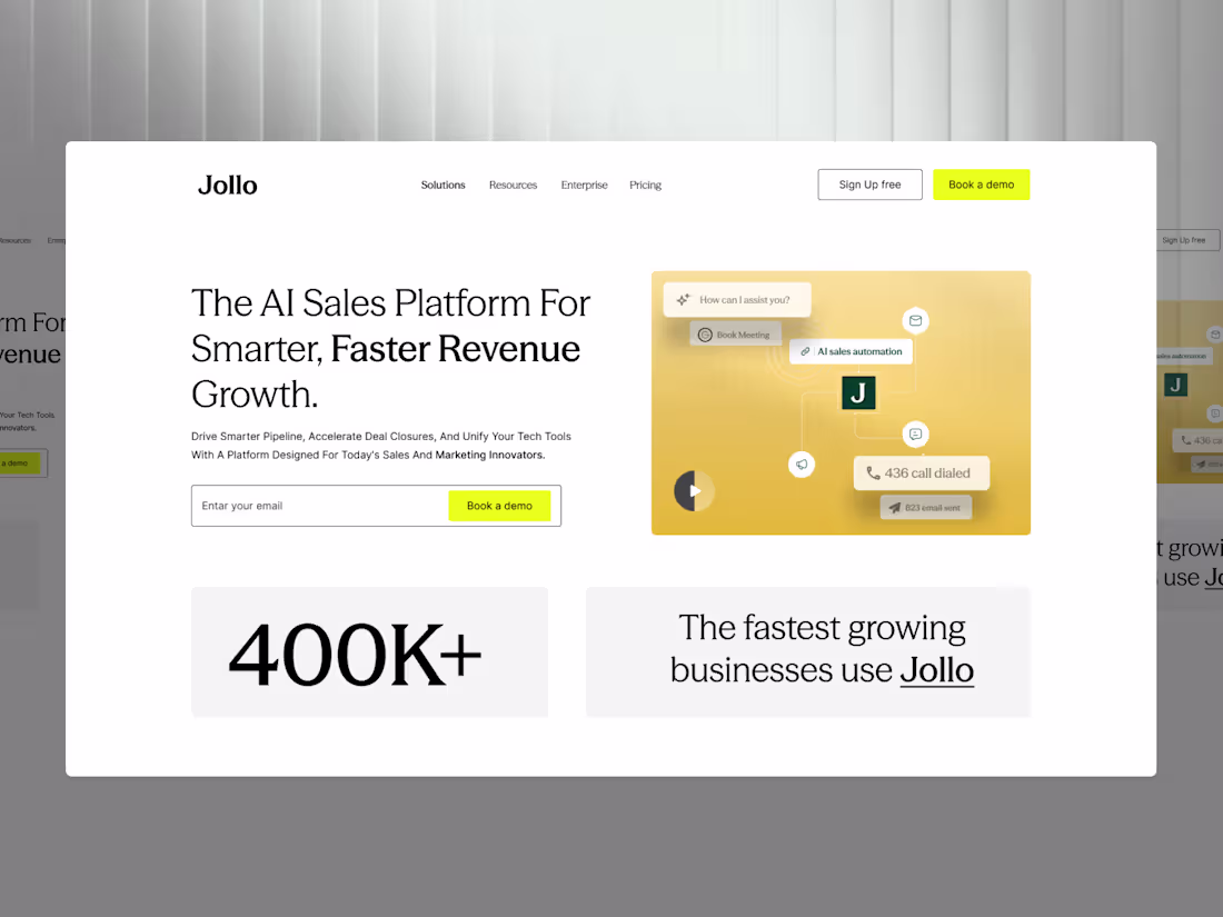Cover image for Jollo is an AI-powered B2B