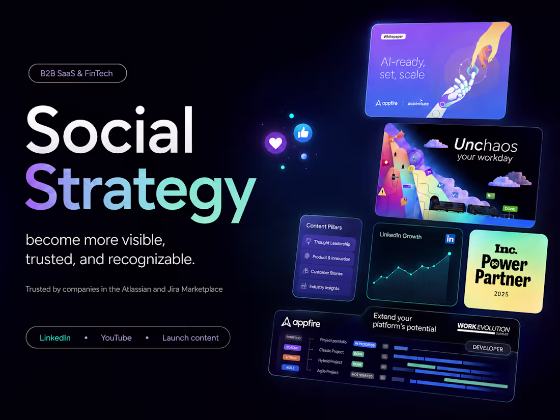 Cover image for Social Media Strategy for B2B SaaS & FinTech
