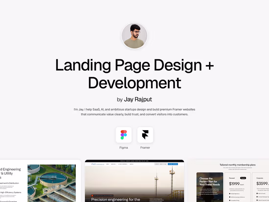 Cover image for Landing Page Design + Development