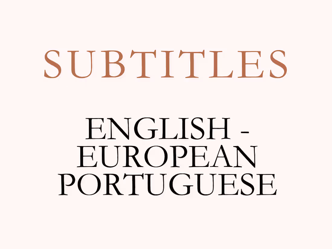 Cover image for Subtitles | English to European Portuguese | Various Formats