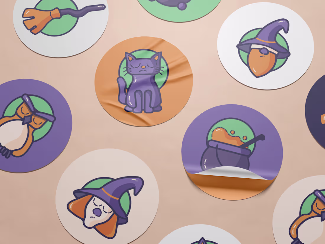 Cover image for Sticker Set Illustration