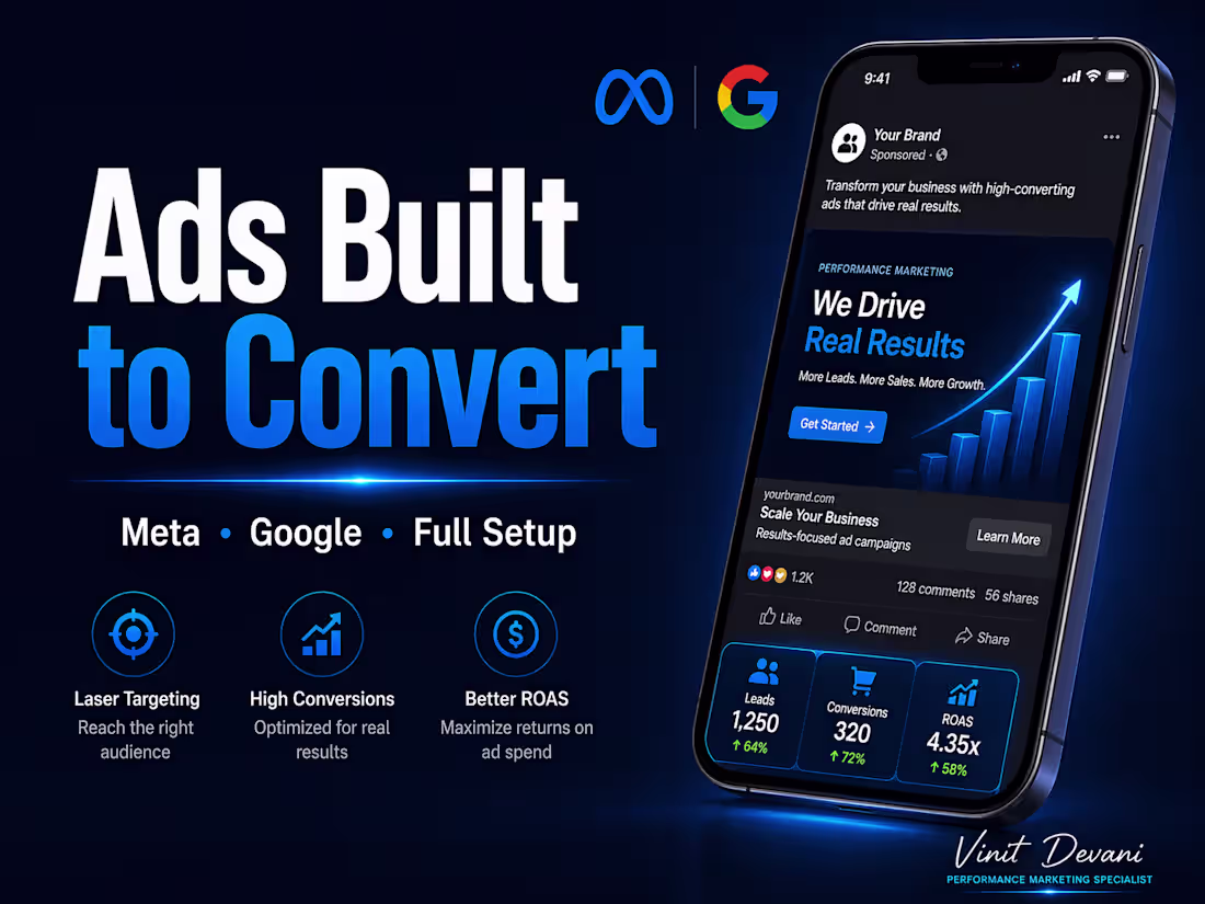 Cover image for Monthly Meta & Google Ads Management