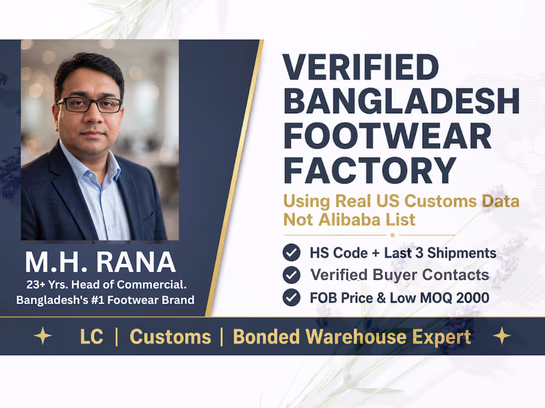 Cover image for I will be your Bangladesh Footwear Sourcing Agent & Factory Audi