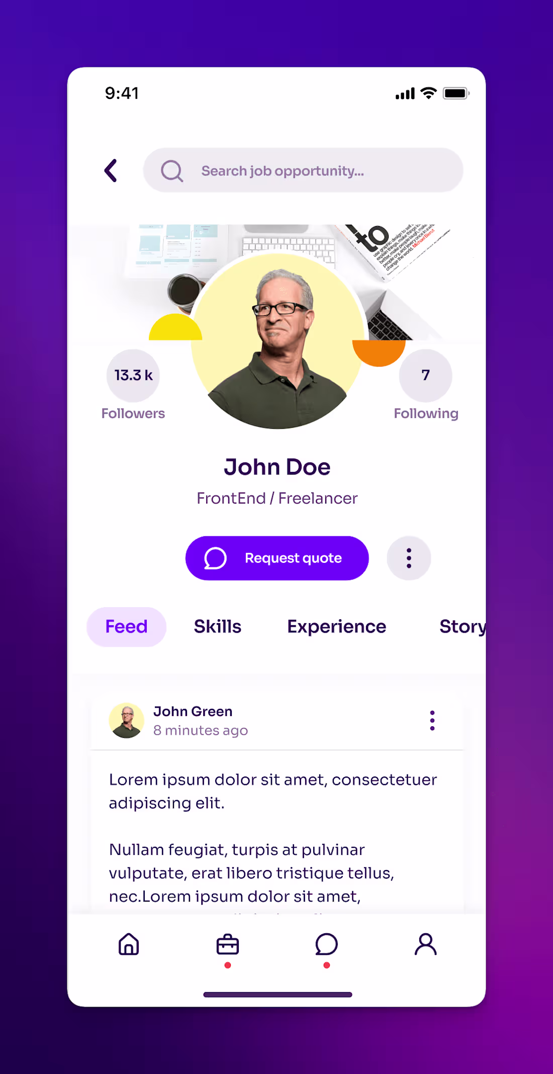 Cover image for Protyping Mobile app
