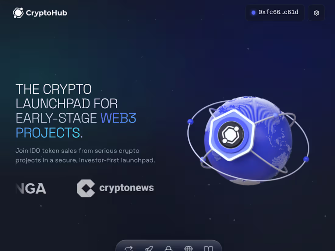 Cover image for CryptoHub: A wallet-native launchpad for