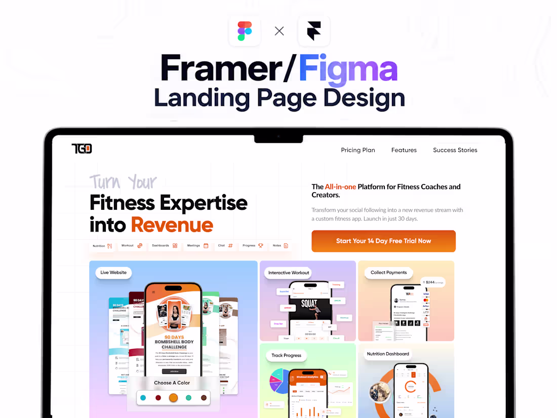 Cover image for Framer/Figma Landing Page Design