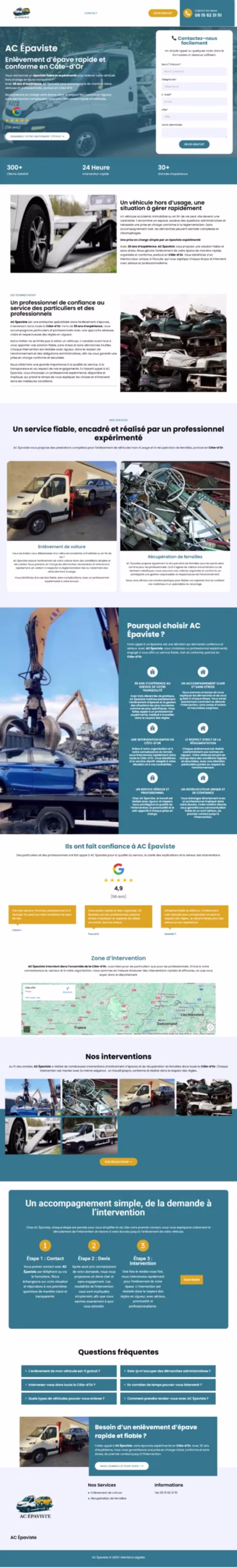Cover image for Local service website for vehicle removal and scrap collecti...