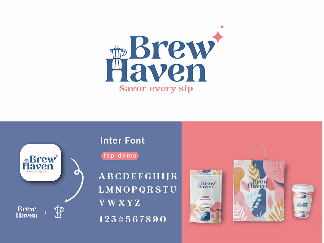Cover image for BREW HAVEN / LOGO COFFEE & BRANDING PACKAGE
