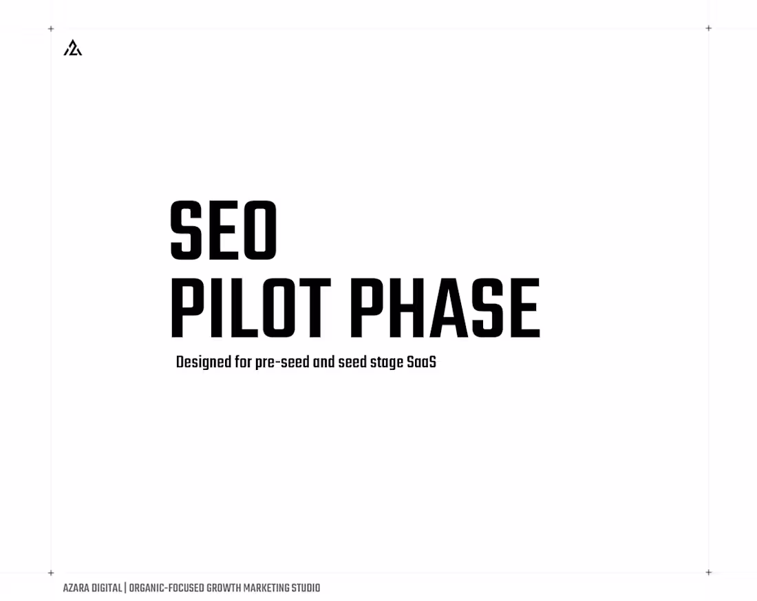 Cover image for SEO Pilot Phase