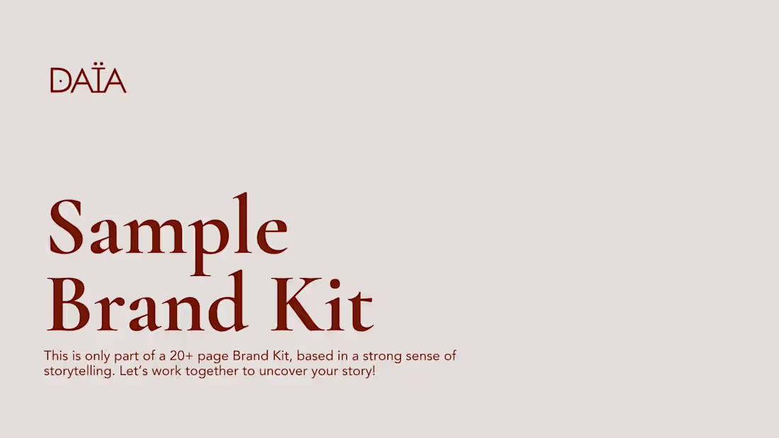 Cover image for Brand Identity + Kit