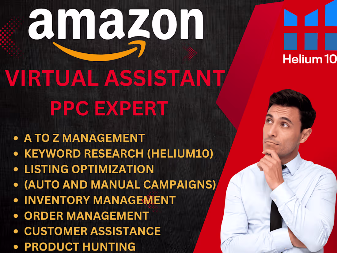 Cover image for Do Amazon listings, listing SEO, and manage PPC campaigns