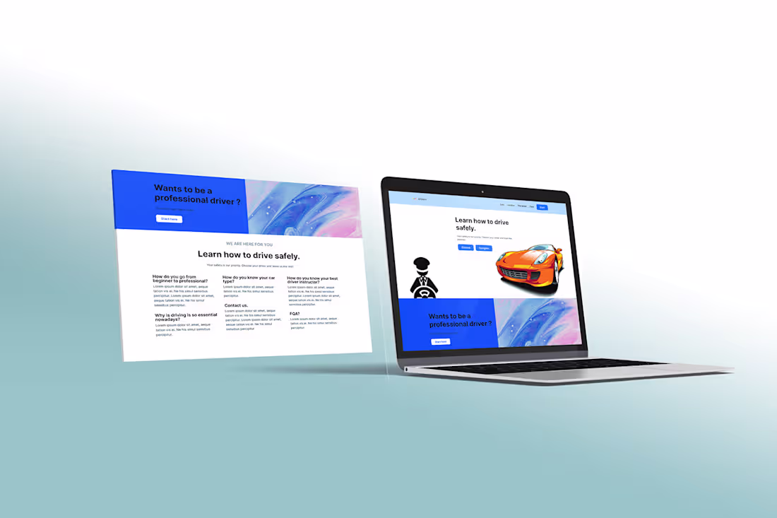 Cover image for " Landing Page " Mockup