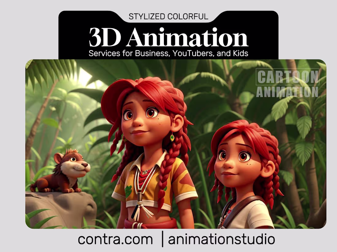 Cover image for Highly Professional Stylized Colorful 3D Animation Services