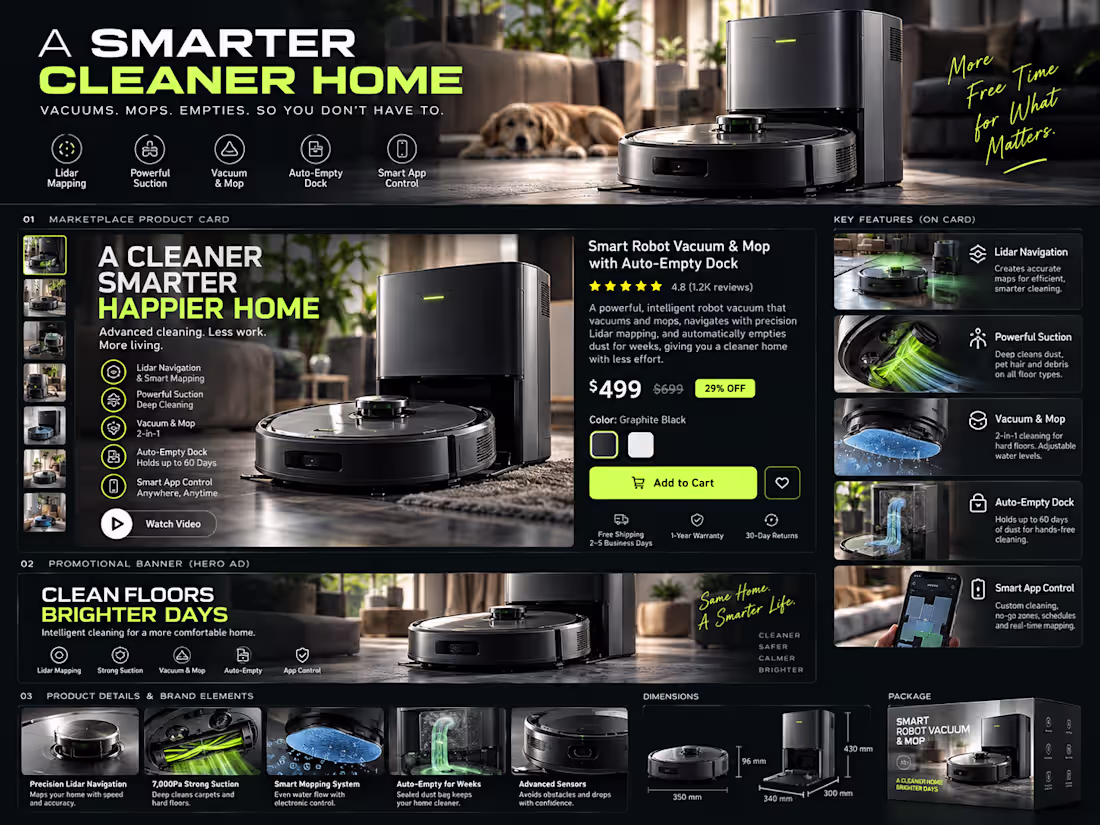 Cover image for Smart Robot Vacuum — Marketplace