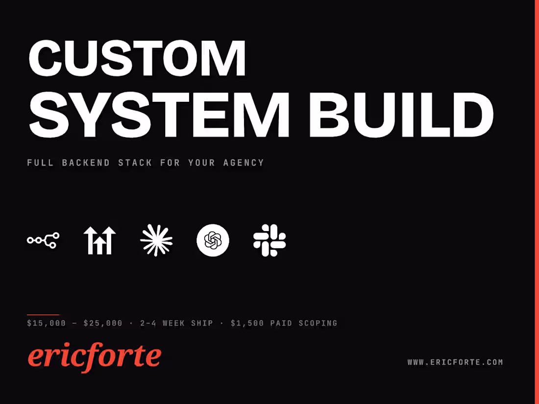 Cover image for Full backend stack for your agency