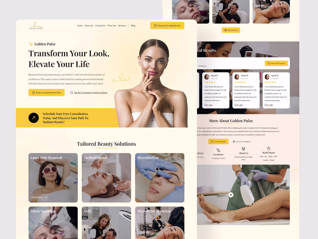 Cover image for Golden Pulse - Laser Hair Removal Clinic