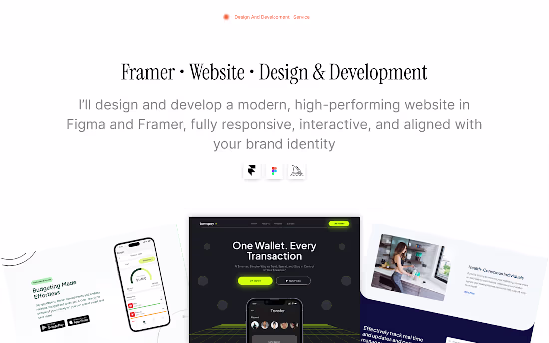 Cover image for Framer • Website • Design & Development