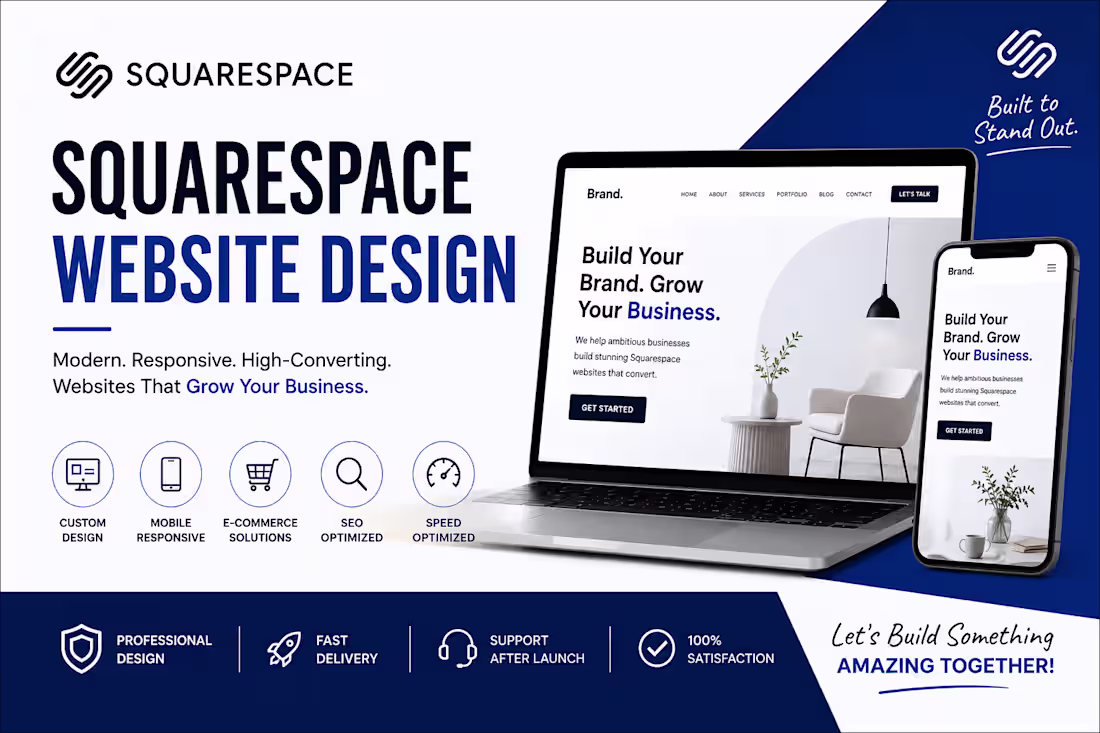 Cover image for Squarespace Website Designer | Custom Business & Ecommerce Web
