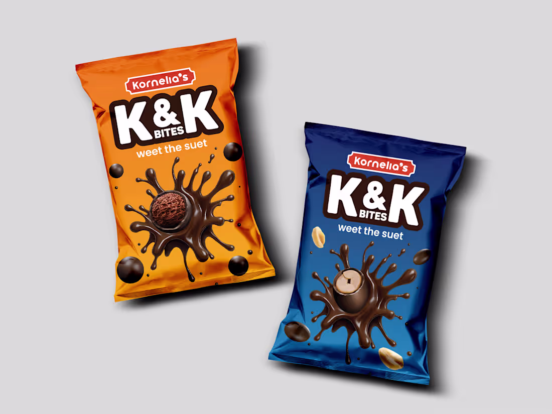 Cover image for Brand and Packaging Design for K&K Bites
