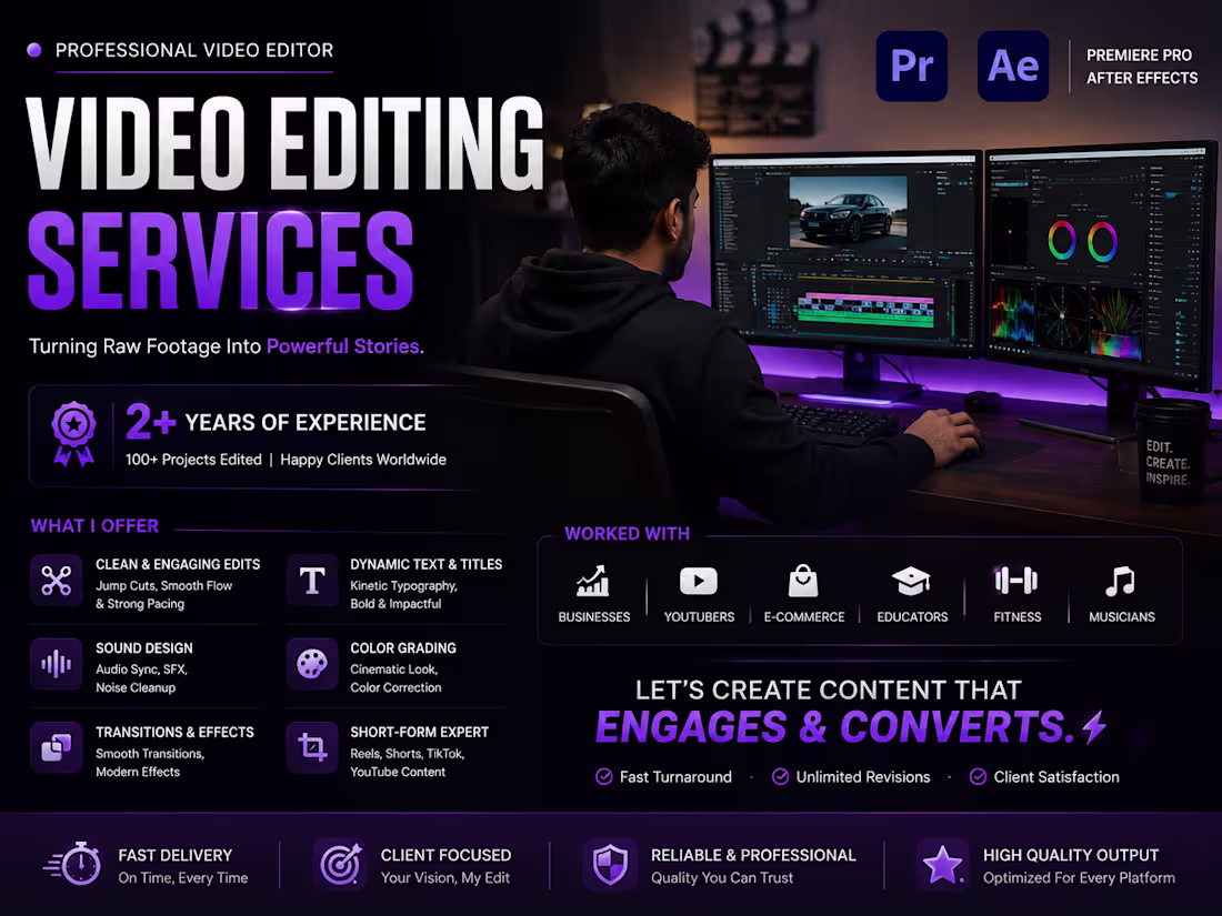 Cover image for Video Editing & Content Creation