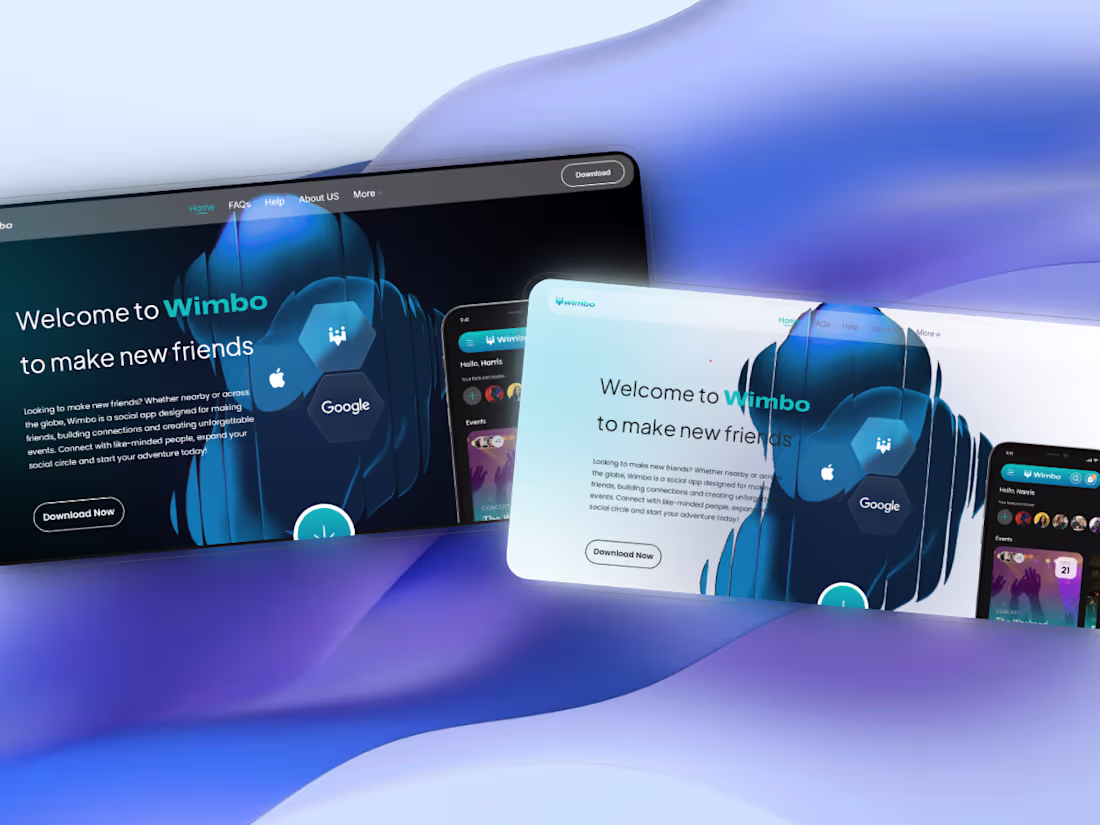 Cover image for Wimbo | Social Networking to Connect & Make New Friends
