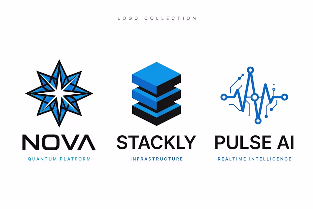 Cover image for **Modern Tech & AI Logo Collection 🚀**