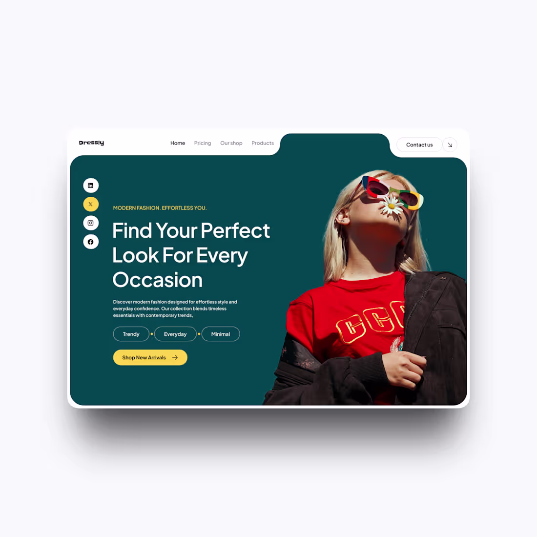 Cover image for Designed a modern fashion website