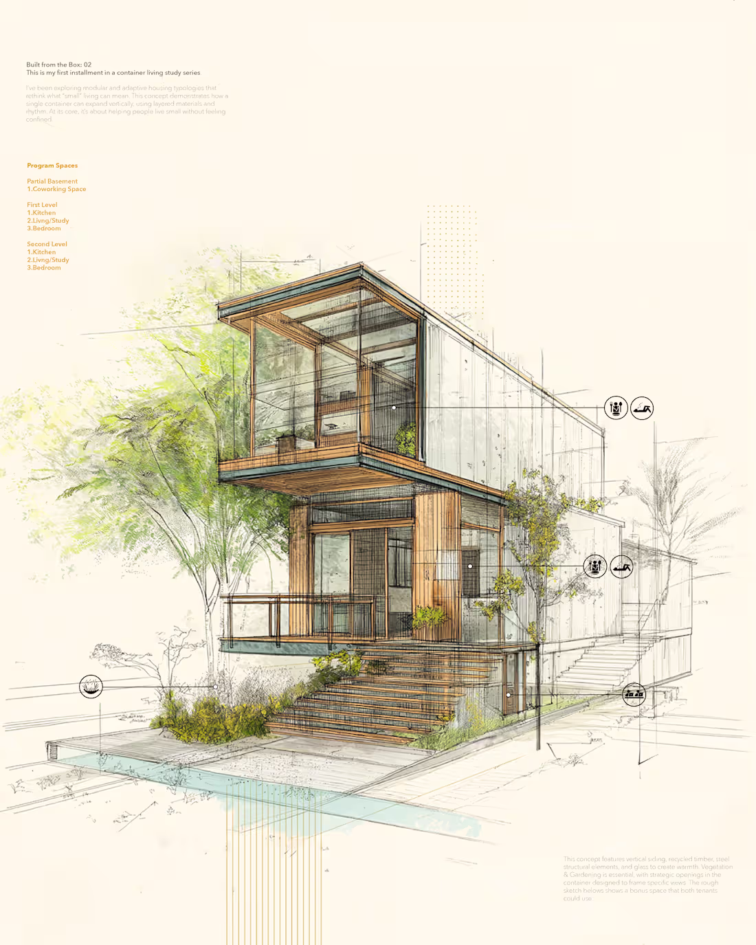 Cover image for Built From the Box | Concept 02 This concept explores how tw...