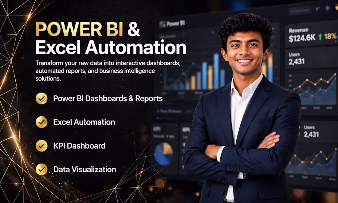 Cover image for Excel Automation, Power Bi Expert