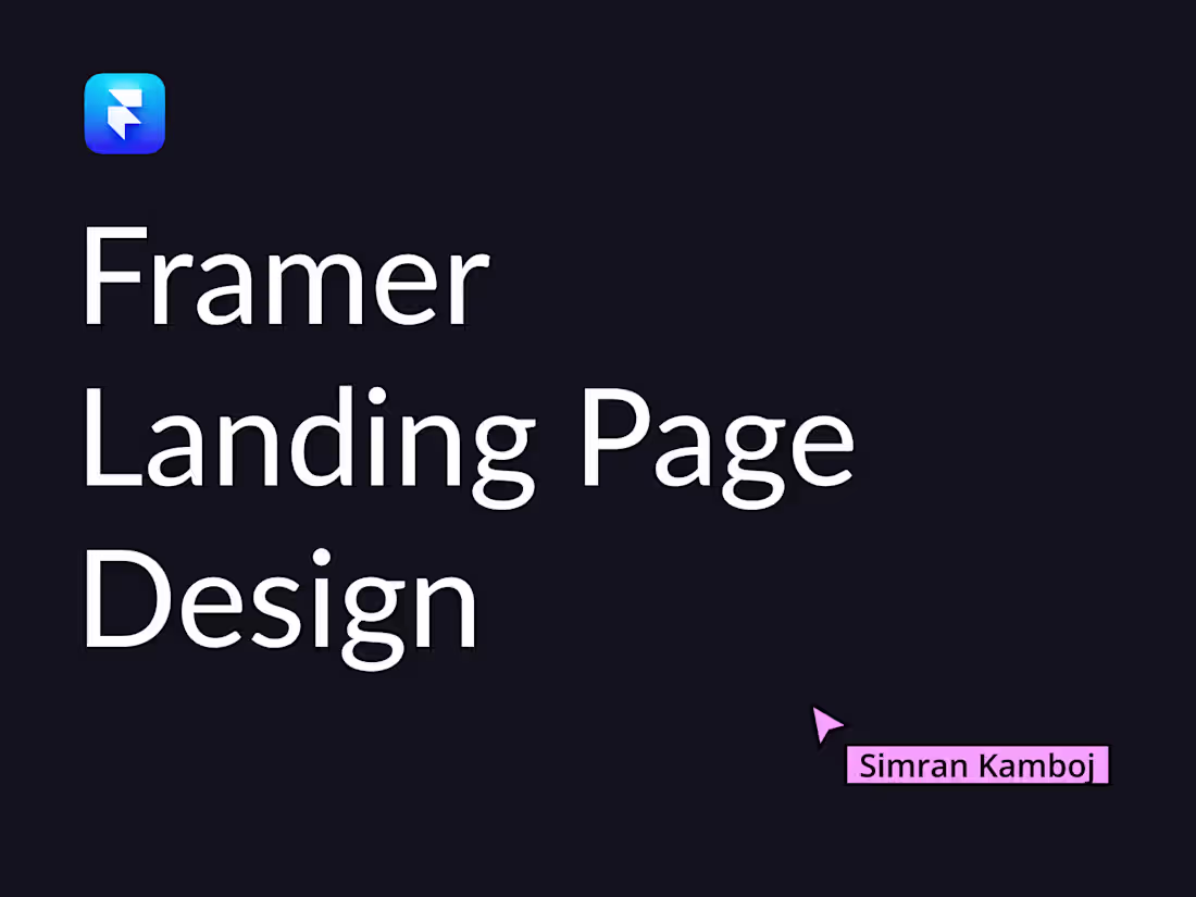 Cover image for Framer Landing Page