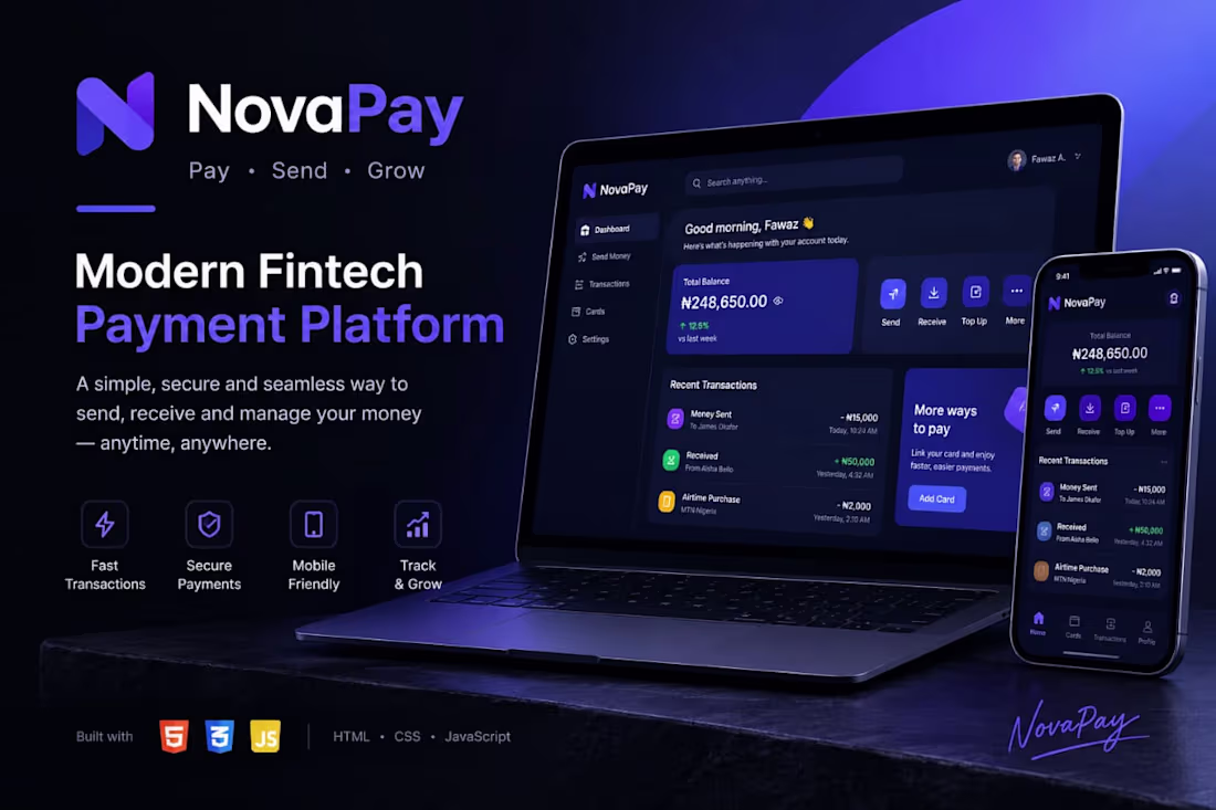 Cover image for NovaPay — Payment & Finance