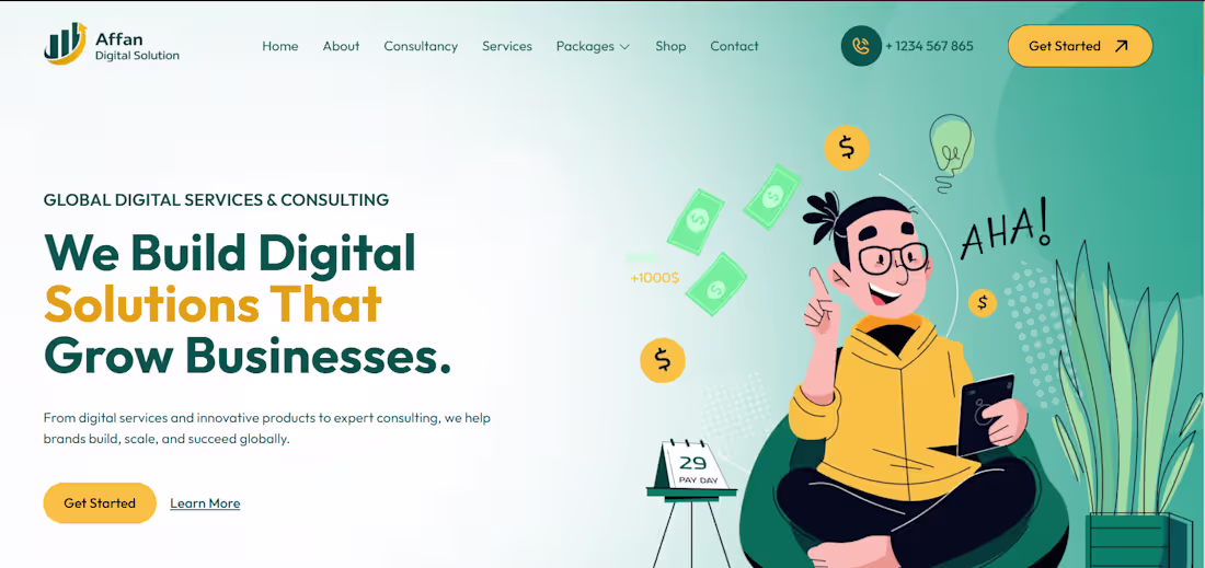 Cover image for I build this digital product and consulting website for a du...