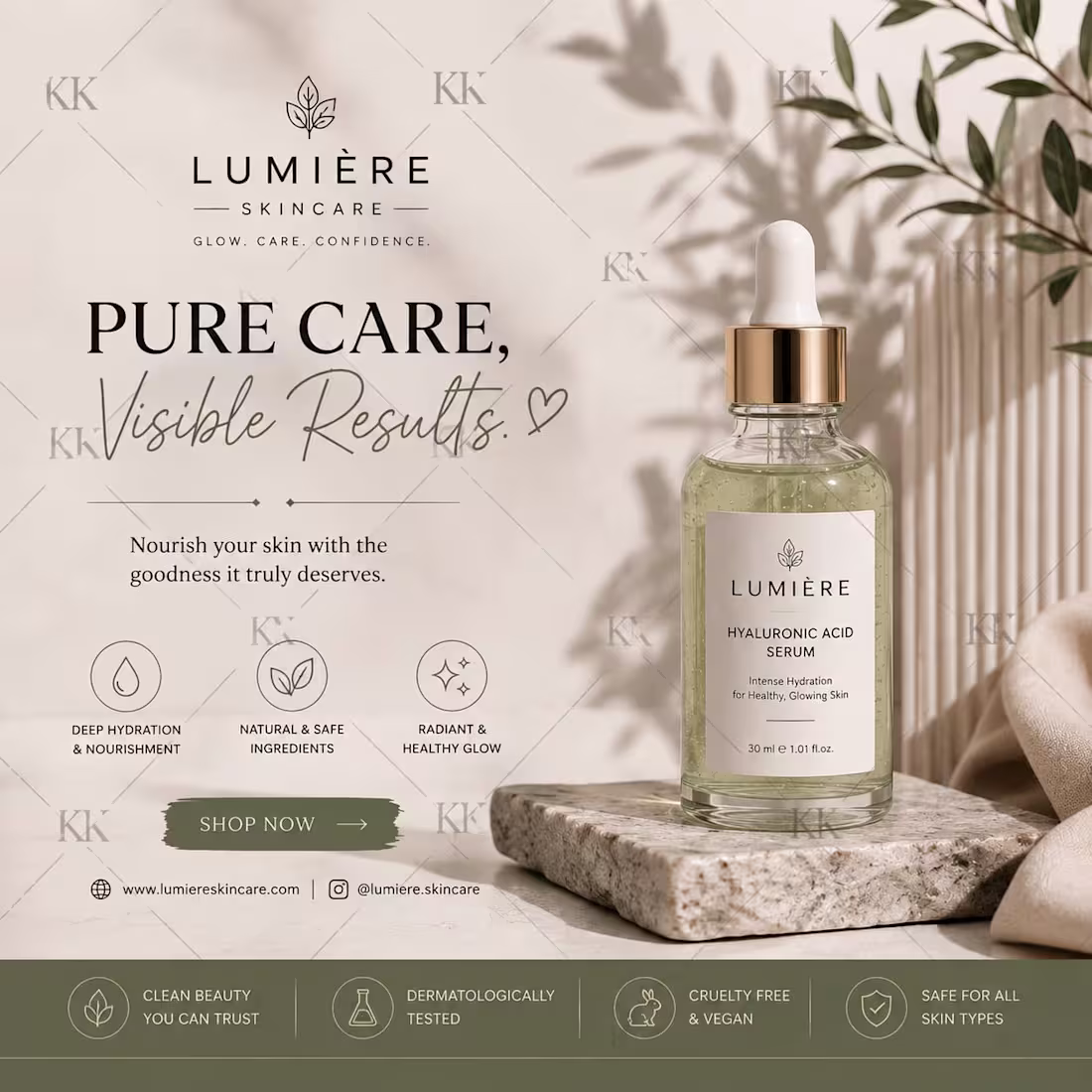 Cover image for A premium skincare social media