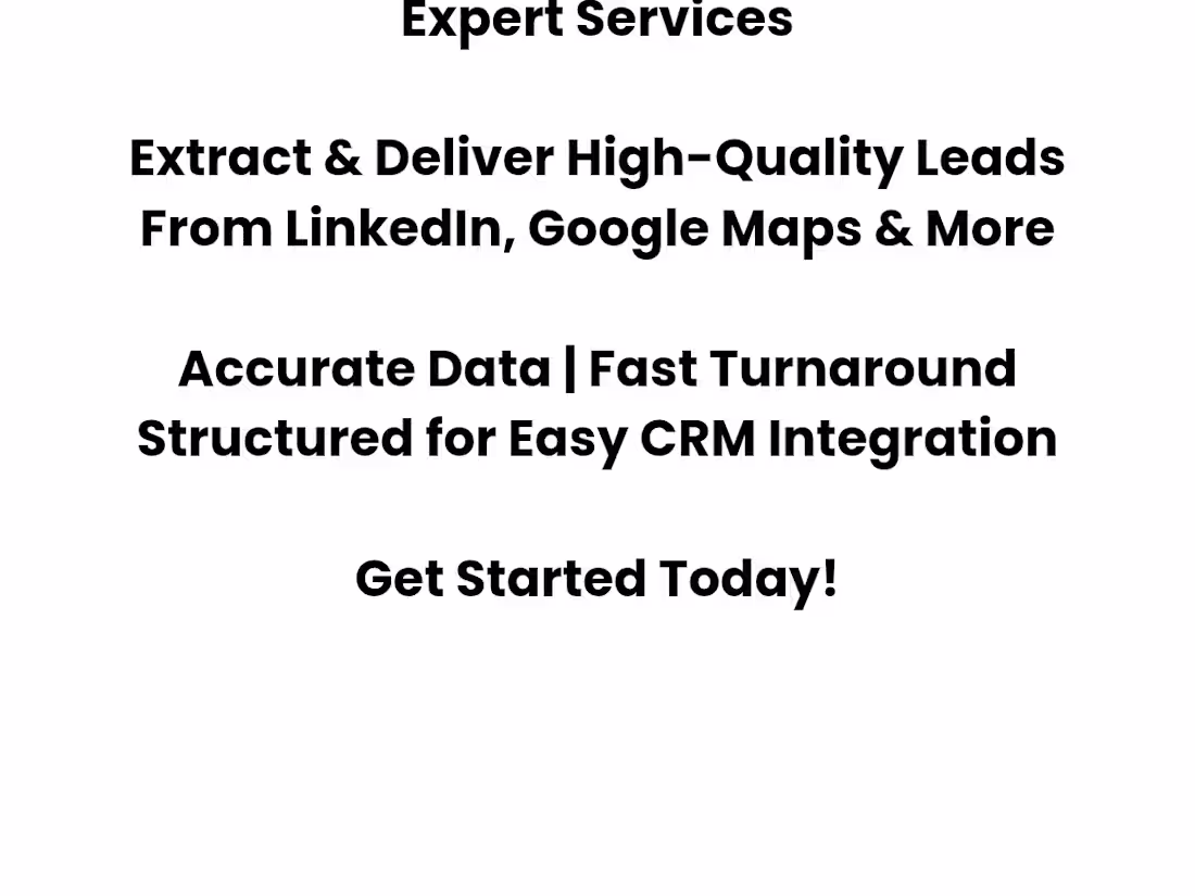 Cover image for Expert B2B Lead Scraping Services