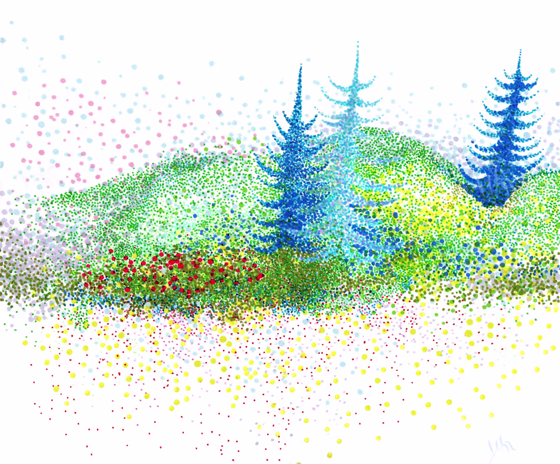 Cover image for Blue landscape