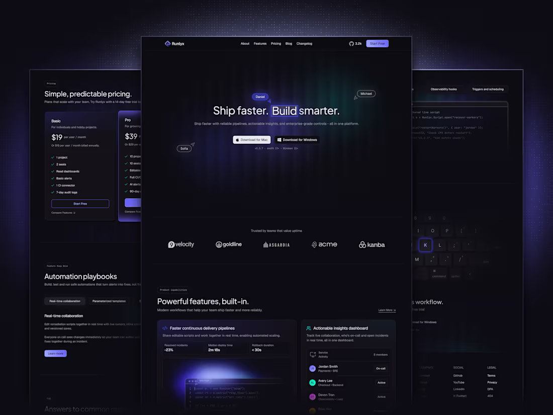 Cover image for Runlyx - Premium SaaS Website