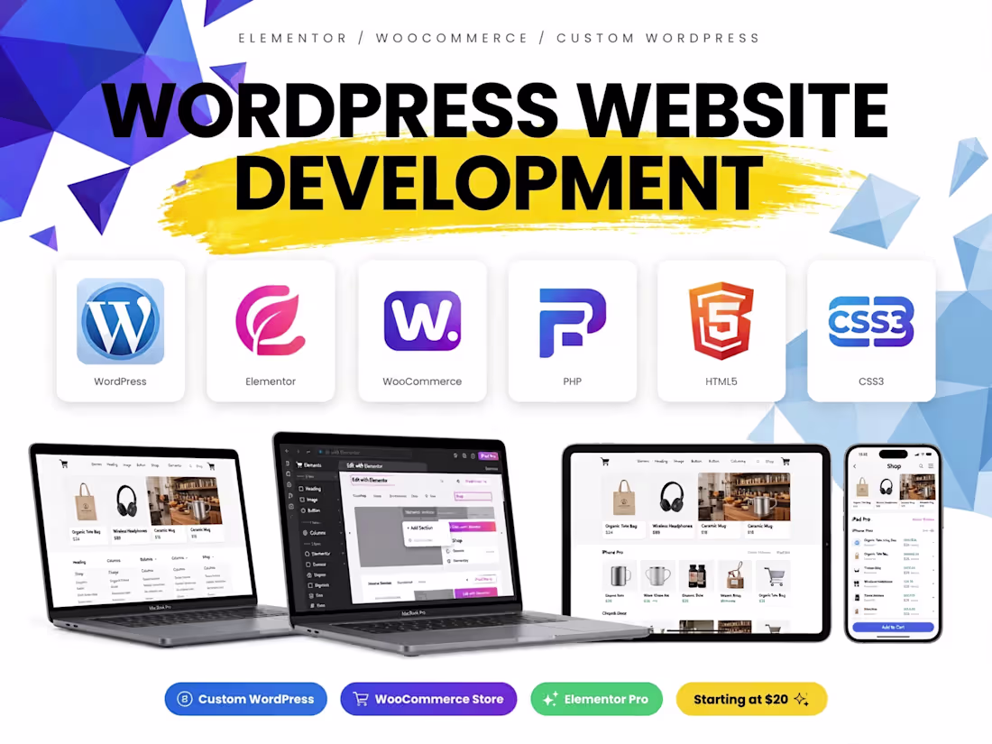 Cover image for WordPress Website Development