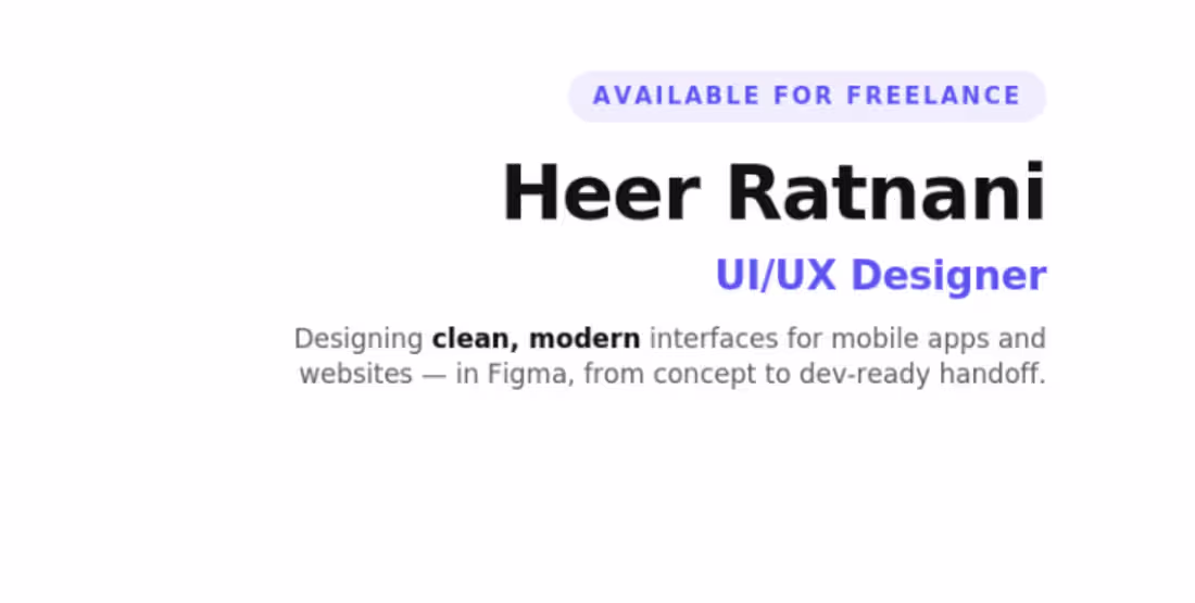 Cover image for Modern UI/UX Design for Mobile Apps & Websites (Figma Expert)