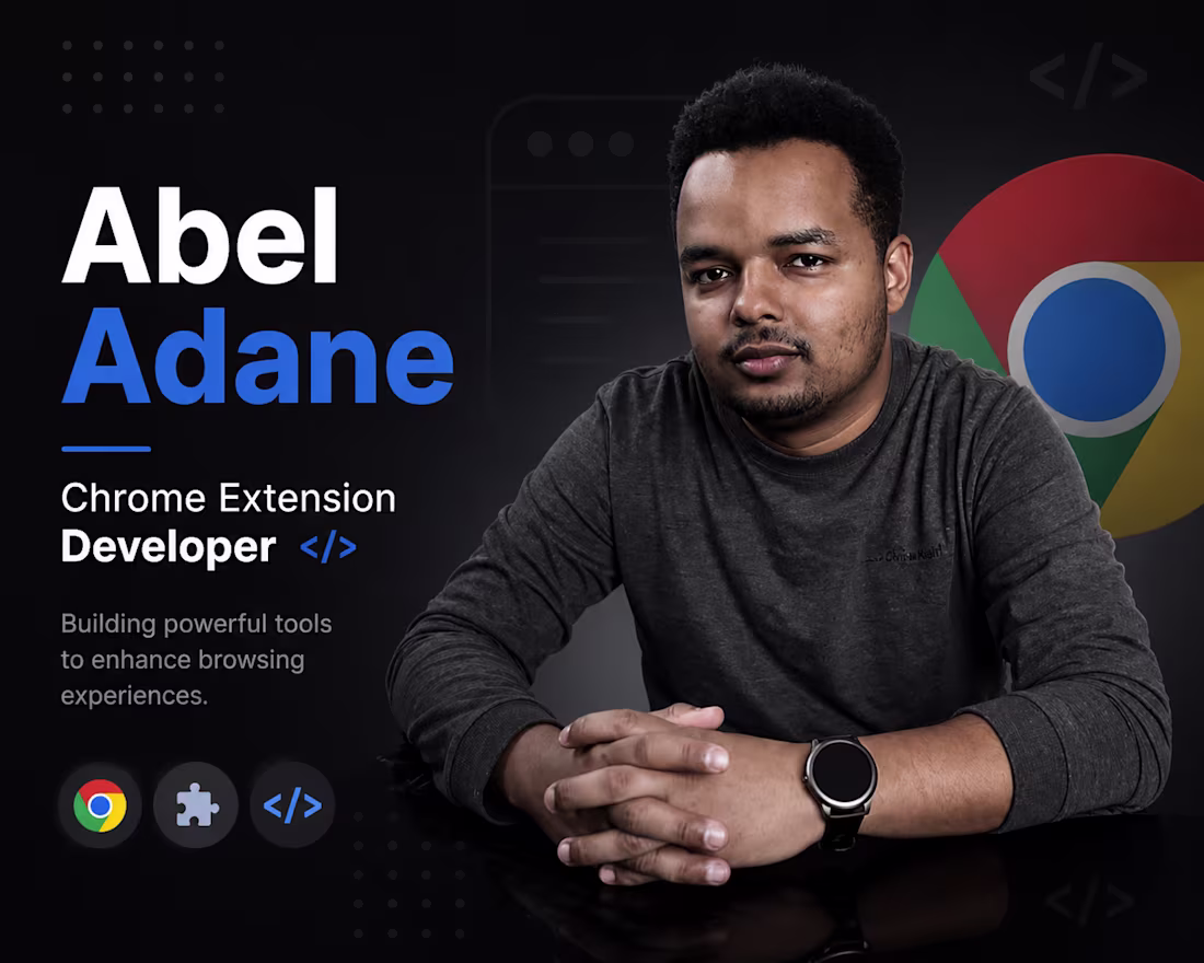 Cover image for Chrome Extension Developer