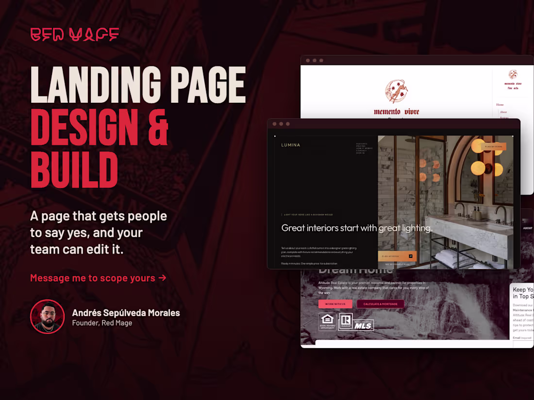 Cover image for Landing Page Design & Build