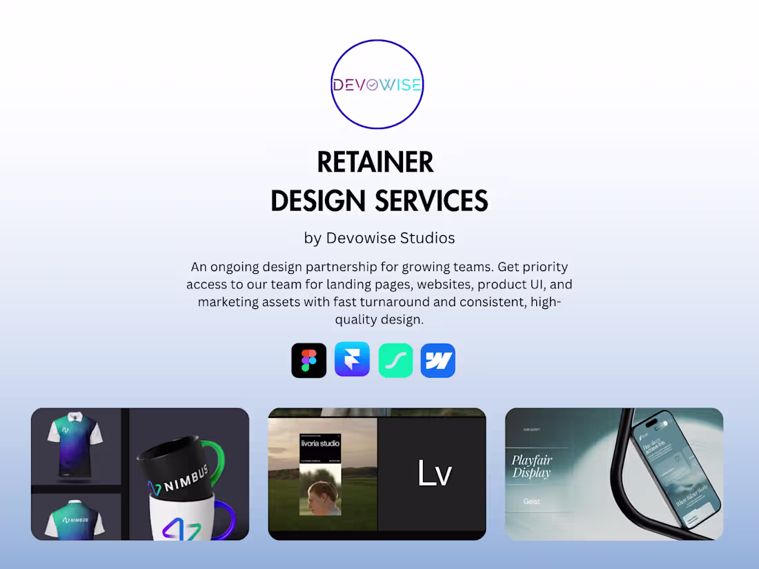 Cover image for Design Retainer — Monthly Engagement