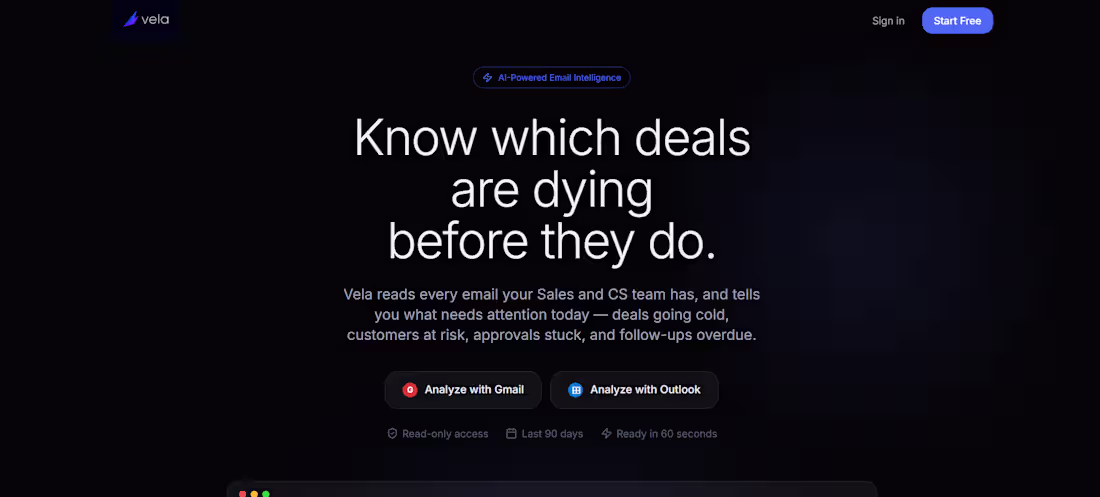 Cover image for Vela is an AI-powered executive