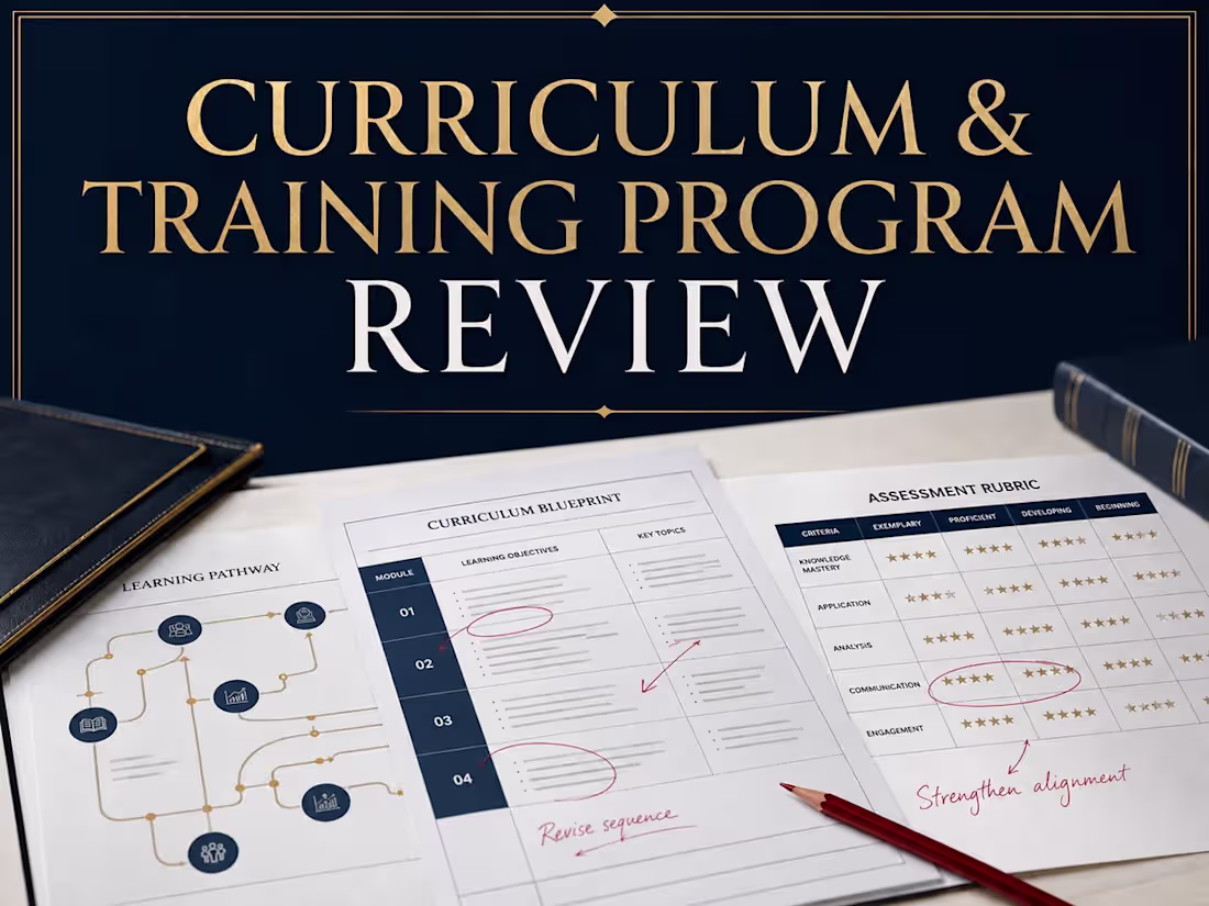 Cover image for Curriculum, Training & Accreditation Readiness Review