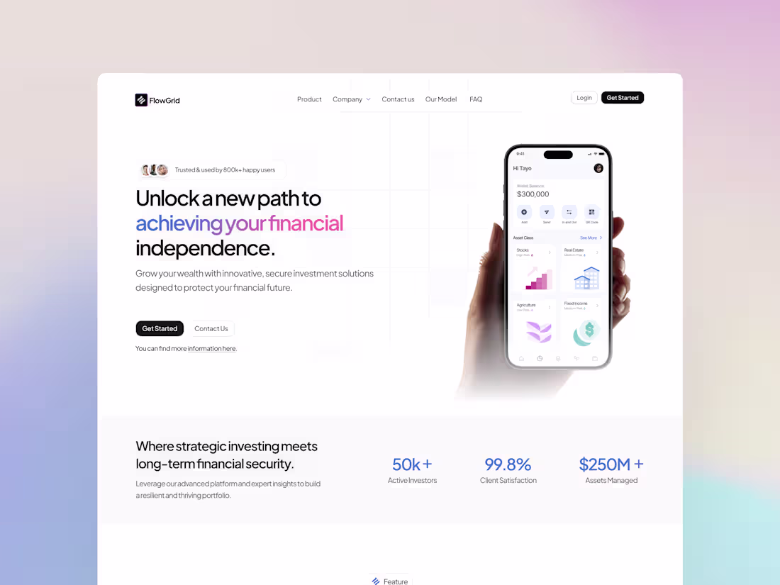 Cover image for FlowGrid Financial Template Development