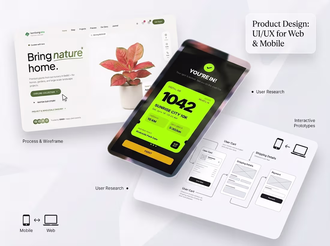 Cover image for Product Design: UI/UX for Web & Mobile