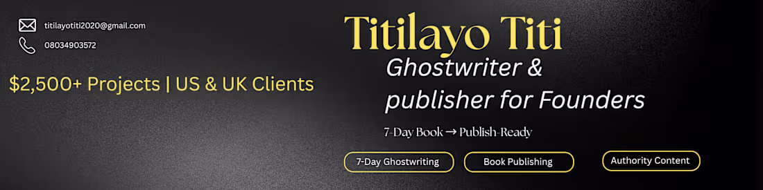 Cover image for Ghostwrite Your Book For You 