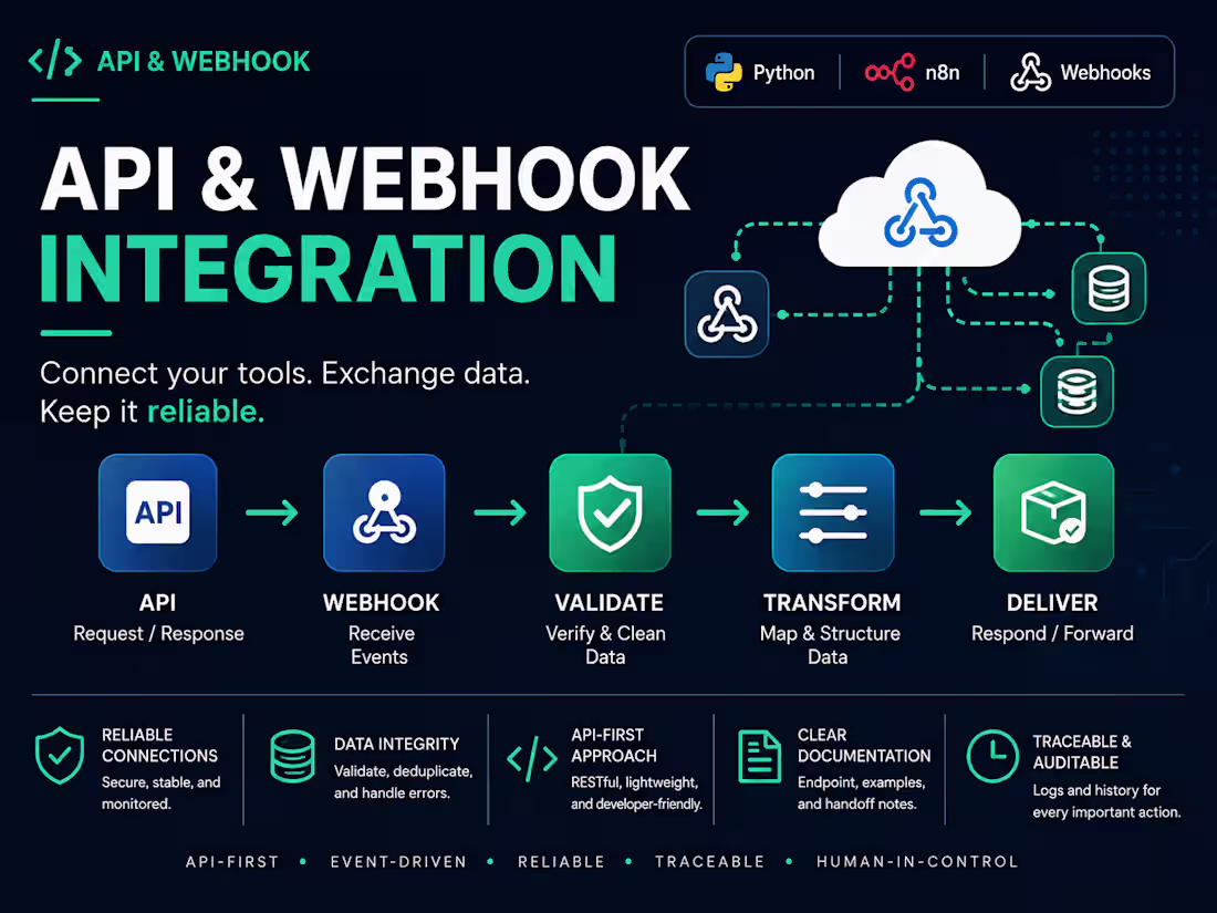 Cover image for API & Webhook Integration