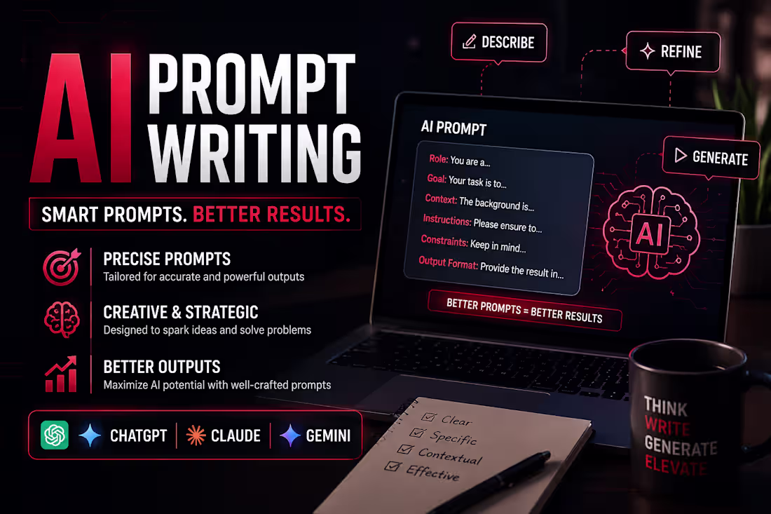 Cover image for AI Prompt Engineering
Prompt Writing
Generative AI