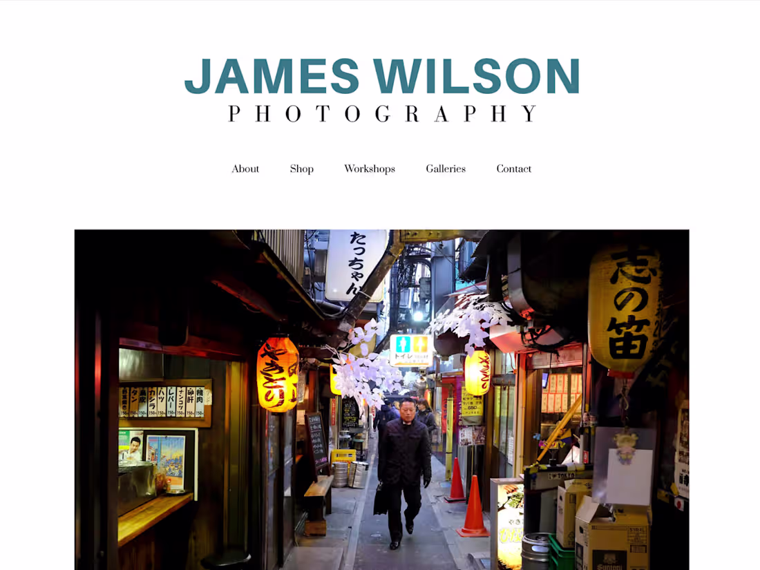 Cover image for James Wilson Photography - website + sales pathway rebuild