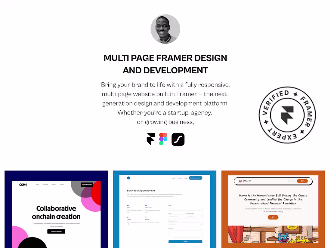 Cover image for Multi-Page Framer Website Design and Development